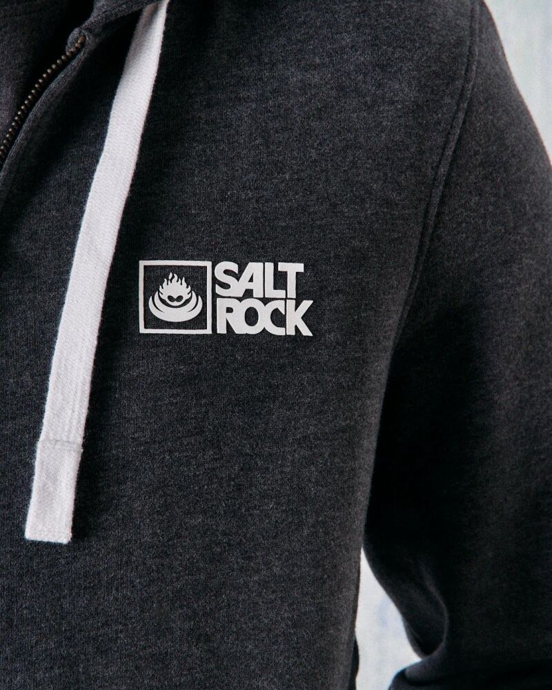 Saltrock Original - Mens Zip Hood - Dark Grey