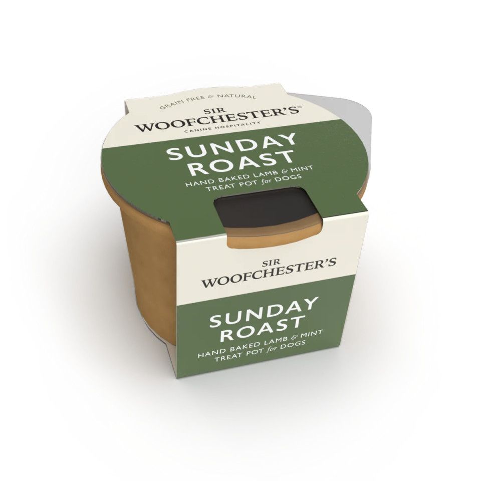 Sir Woofchester's Sunday Roast Treat Pot For Dogs