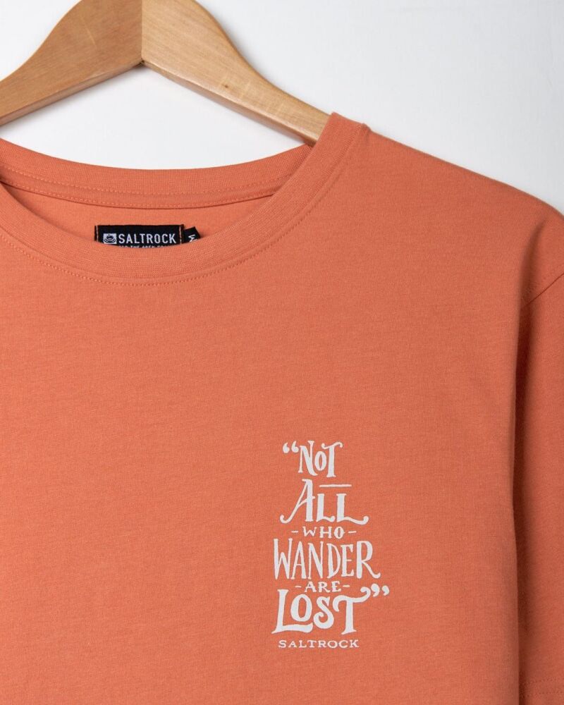 Saltrock Lost Ships - Mens Short Sleeve T-Shirt - Orange