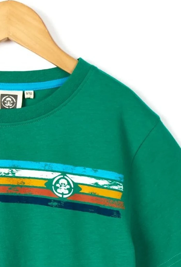 Saltrock Tok Stripe - Kids Short Sleeve T-Shirt - Bright Green