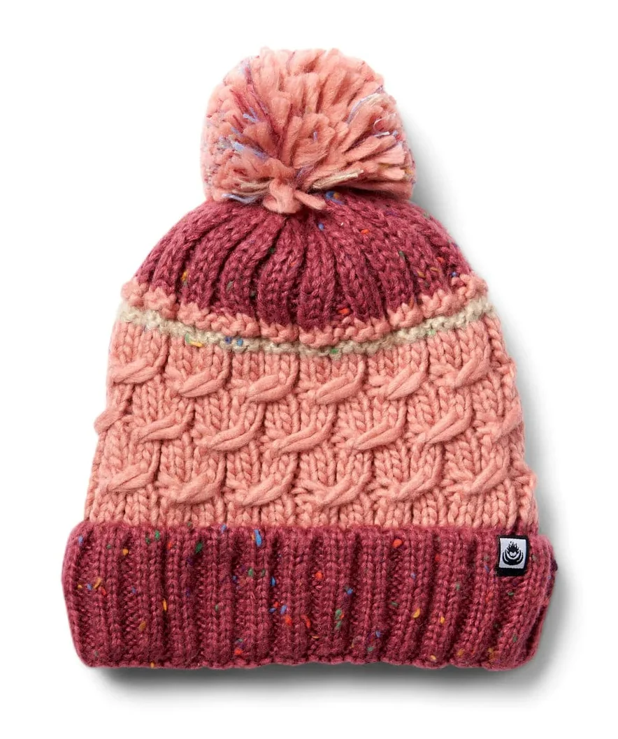 Saltrock Tiree - Adult One Size Bobble Hat - Pink