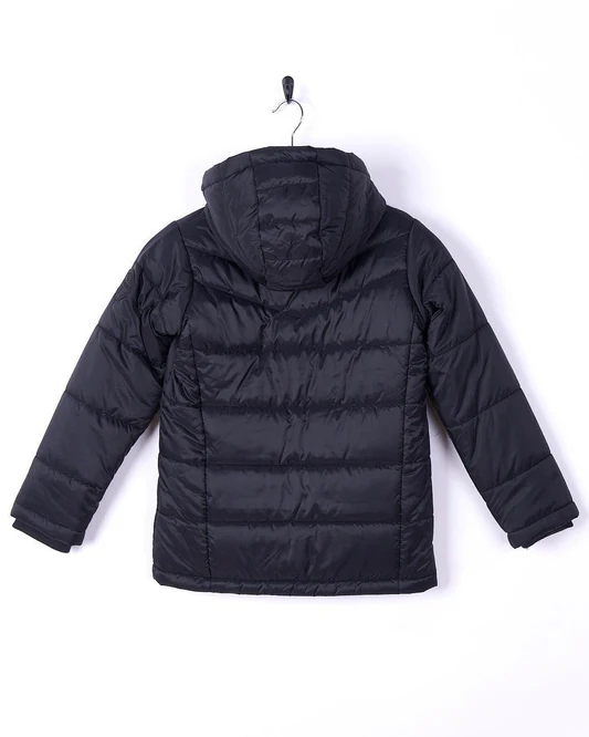 Saltrock Perlas - Kids Fur Lined Recycled Padded Jacket - Black