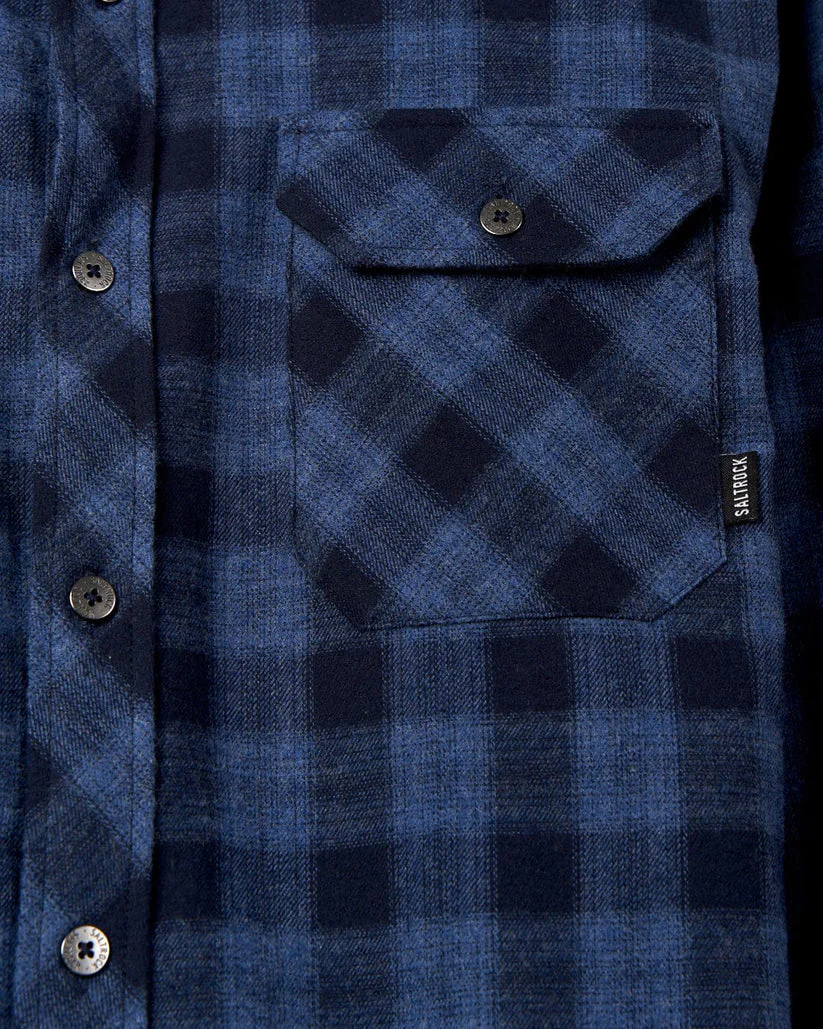 Saltrock Farrow - Mens Long Sleeve Shirt - Blue