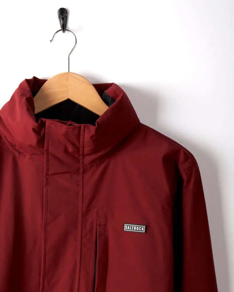Saltrock Whistler II - Mens Waterproof Hooded Jacket - Red