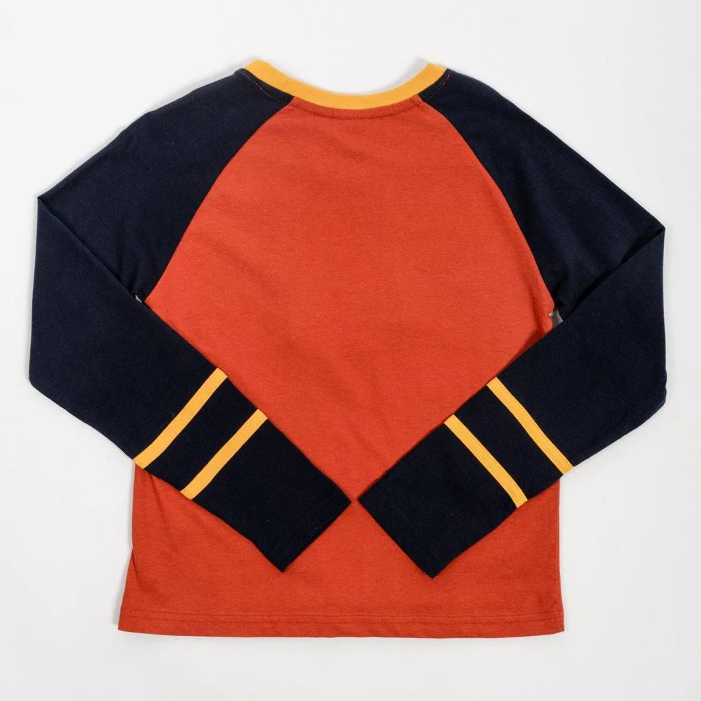 Saltrock Team Vegas - Kid's Long Sleeve Striped Raglan T-Shirt - Orange