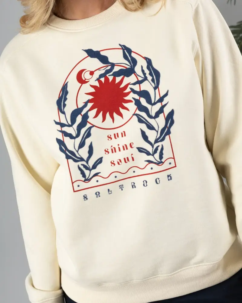 Saltrock Sunshine Soul - Womens Sweat Top - Cream
