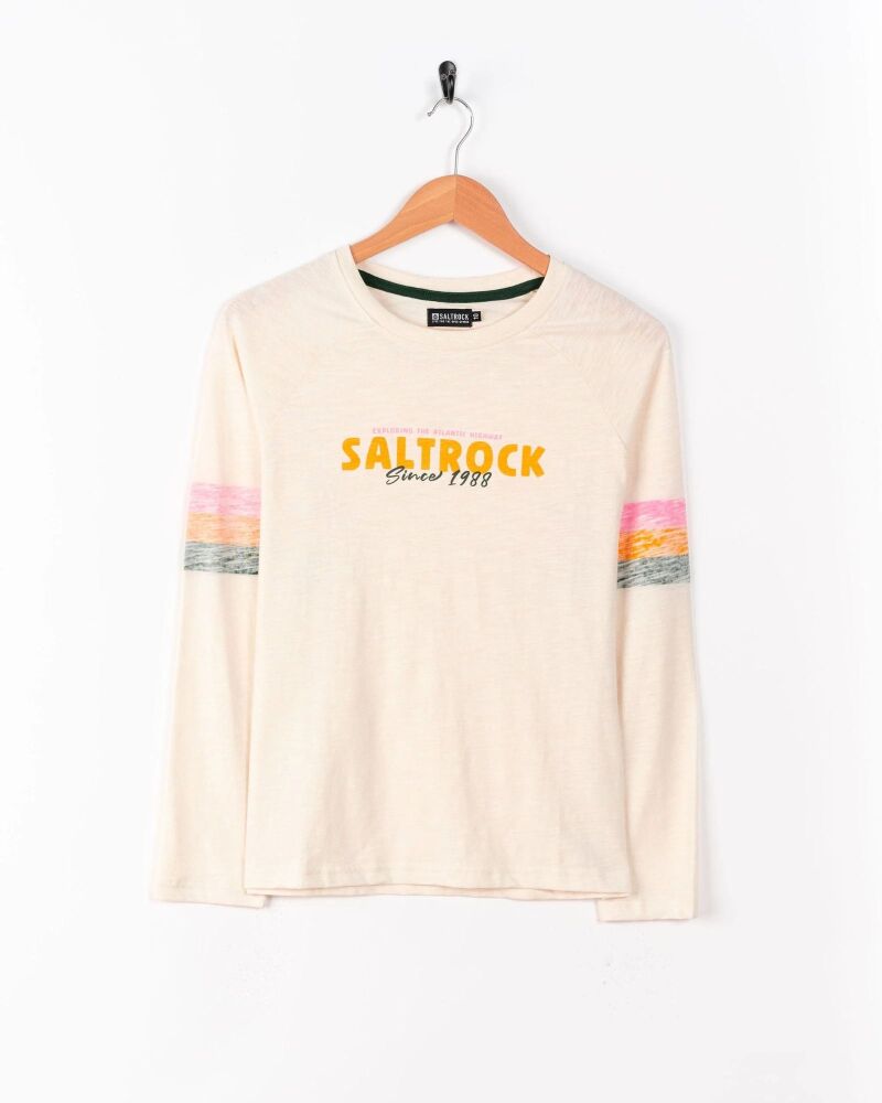 Saltrock Atlantic - Womens Long Sleeve T-Shirt - Cream