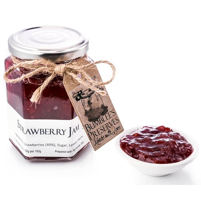 Bumblee's Preserves Strawberry Jam - Lynmouth Hotels