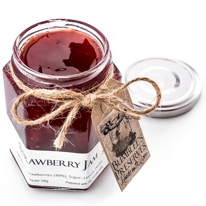 Bumblee's Preserves Strawberry Jam - Lynmouth Hotels