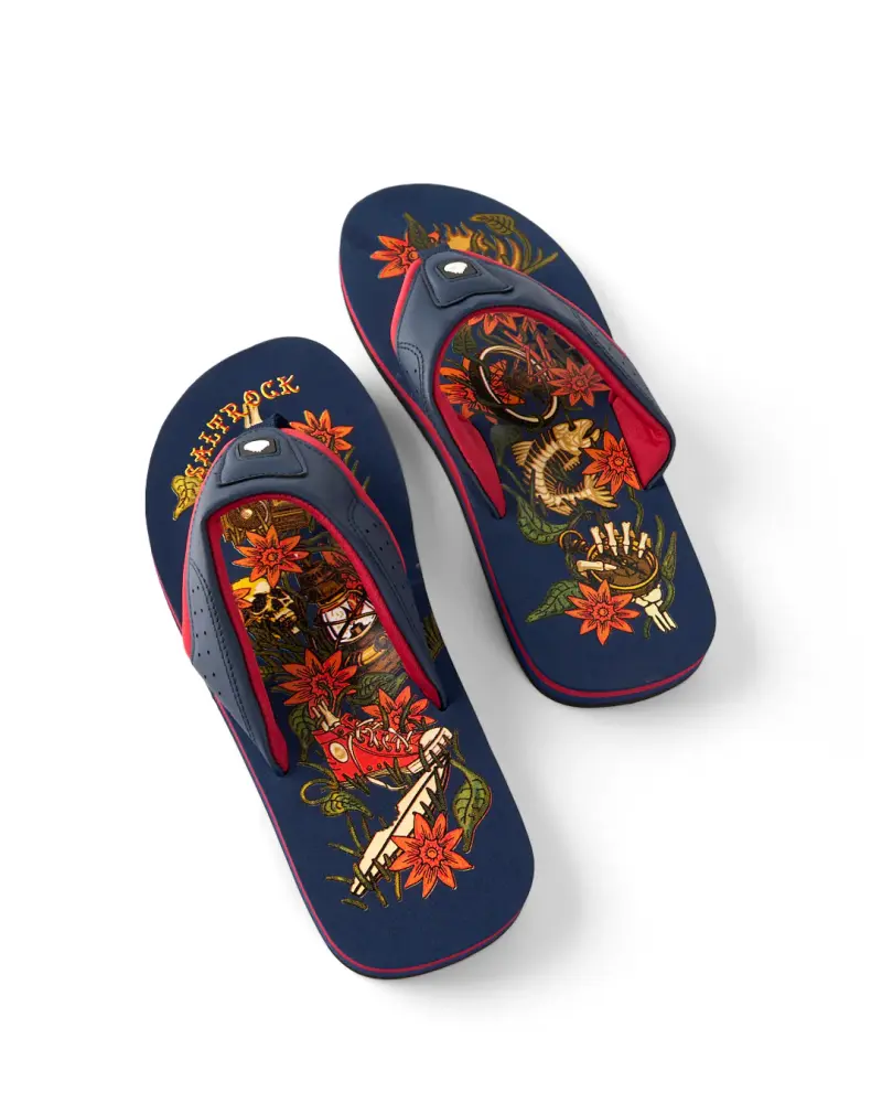 Saltrock Wanderer - Mens Flip Flops - Blue