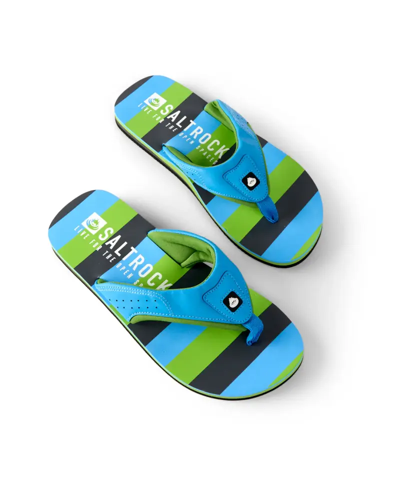 Saltrock Striped - Mens Flip Flops - Blue