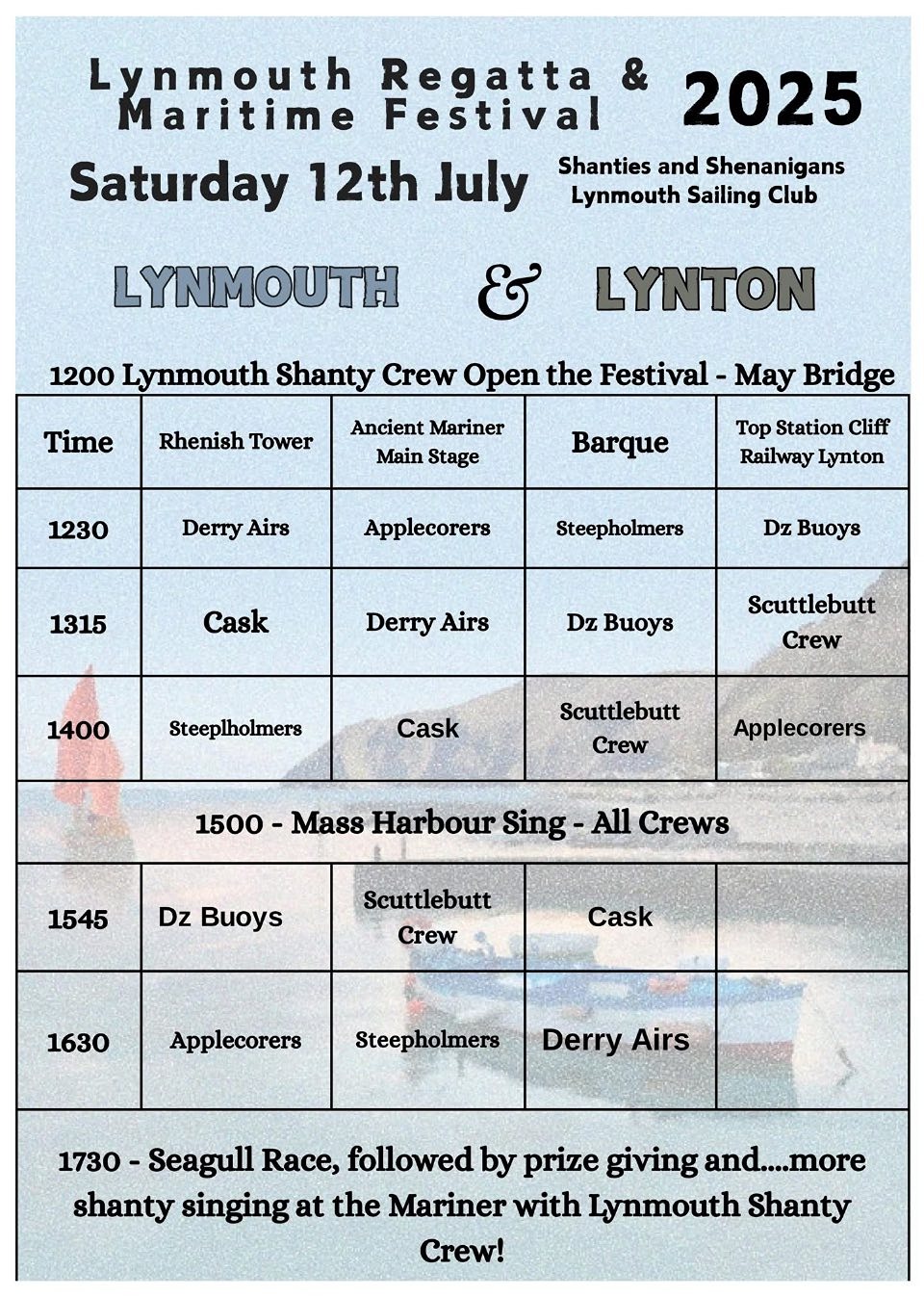 Lynmouth Regatta & Maritime Festival 2025 - Lynmouth Hotels