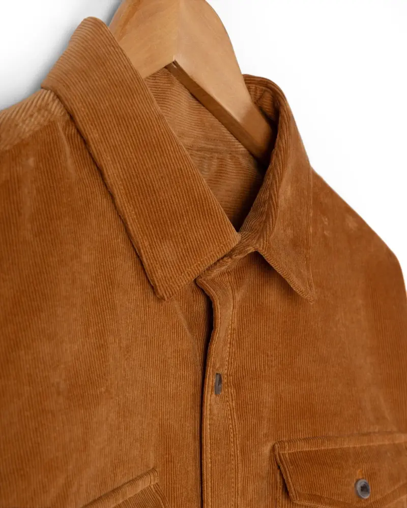 Saltrock Lyon - Mens Corduroy Shirt - Tan