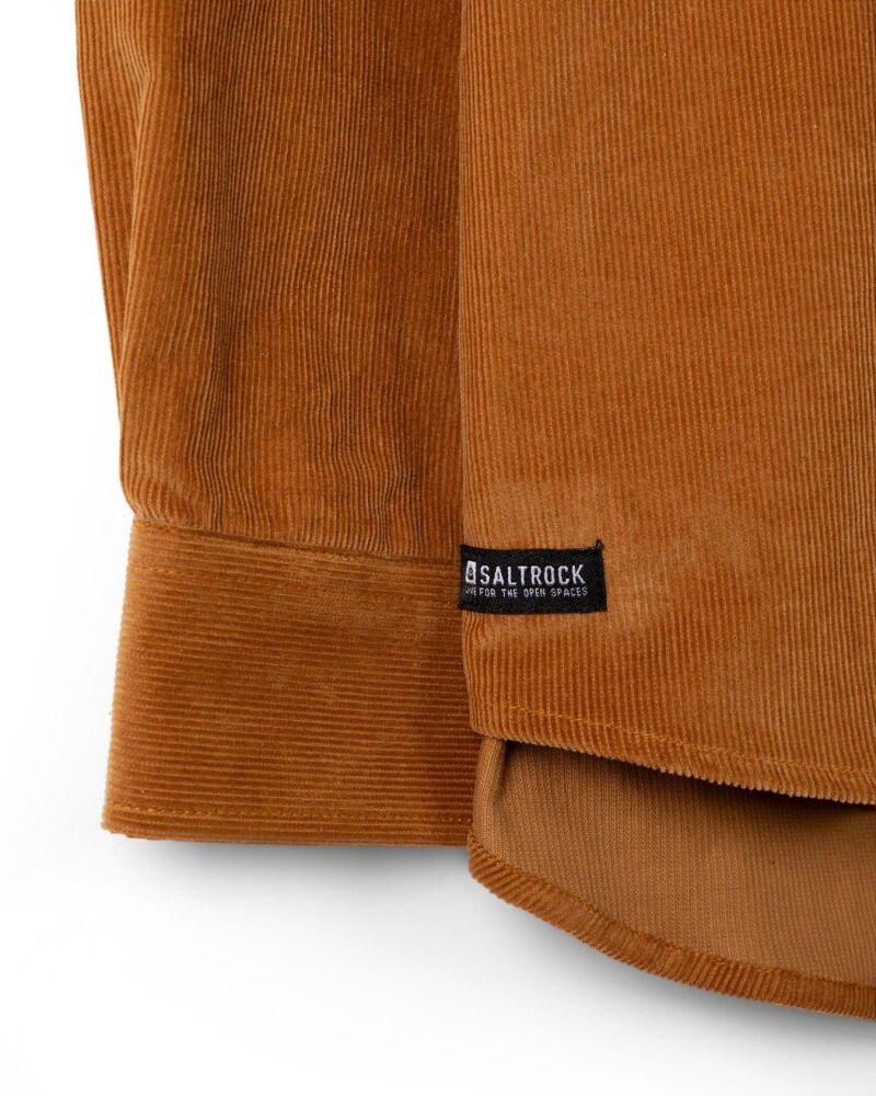 Saltrock Lyon - Mens Corduroy Shirt - Tan