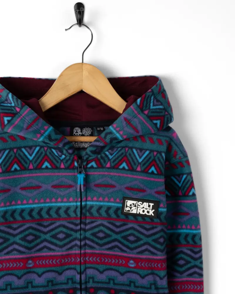 Saltrock Treehouse - Kids Microfibre Zip Fleece - Multi