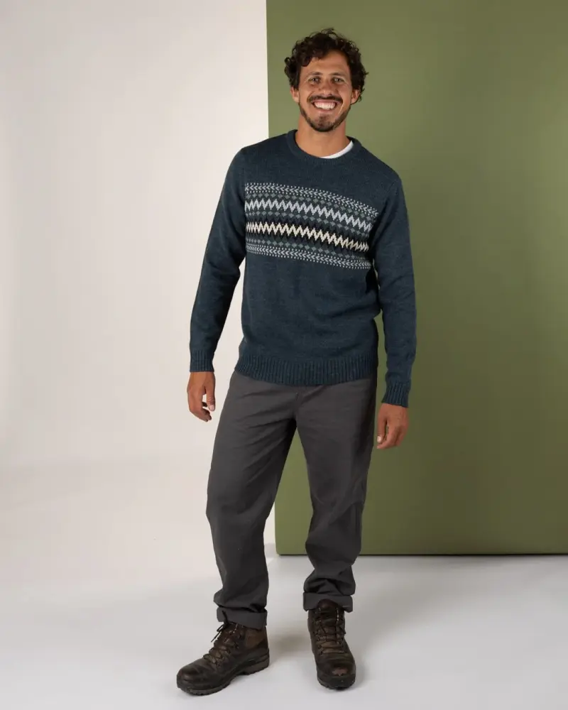 Saltrock Rolo - Mens Knitted Jumper - Blue