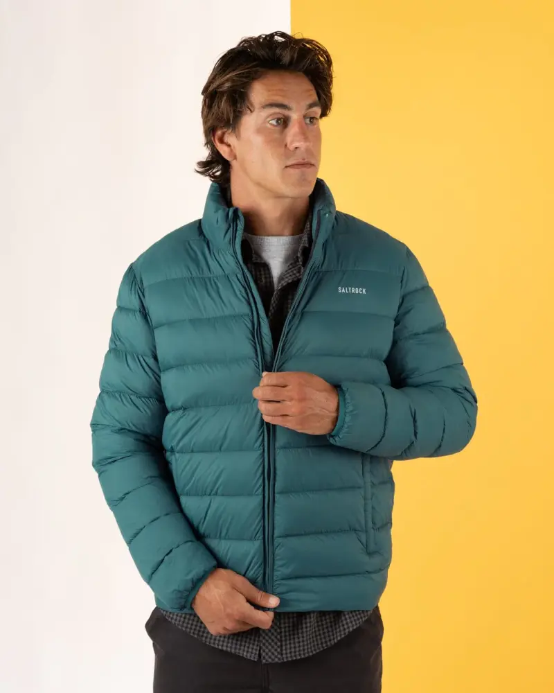 Saltrock Resin - Mens Water Resistant Padded Jacket - Teal - FREE P&P Royal Mail Tracked