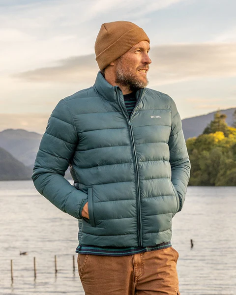Saltrock Resin - Mens Water Resistant Padded Jacket - Teal - FREE P&P Royal Mail Tracked