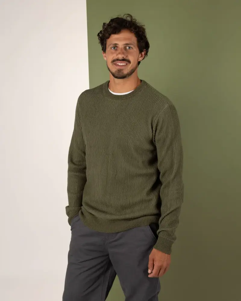 Saltrock Waite - Men's Knitted Jumper - Green -  FREE P&P Royal Mail Tracked