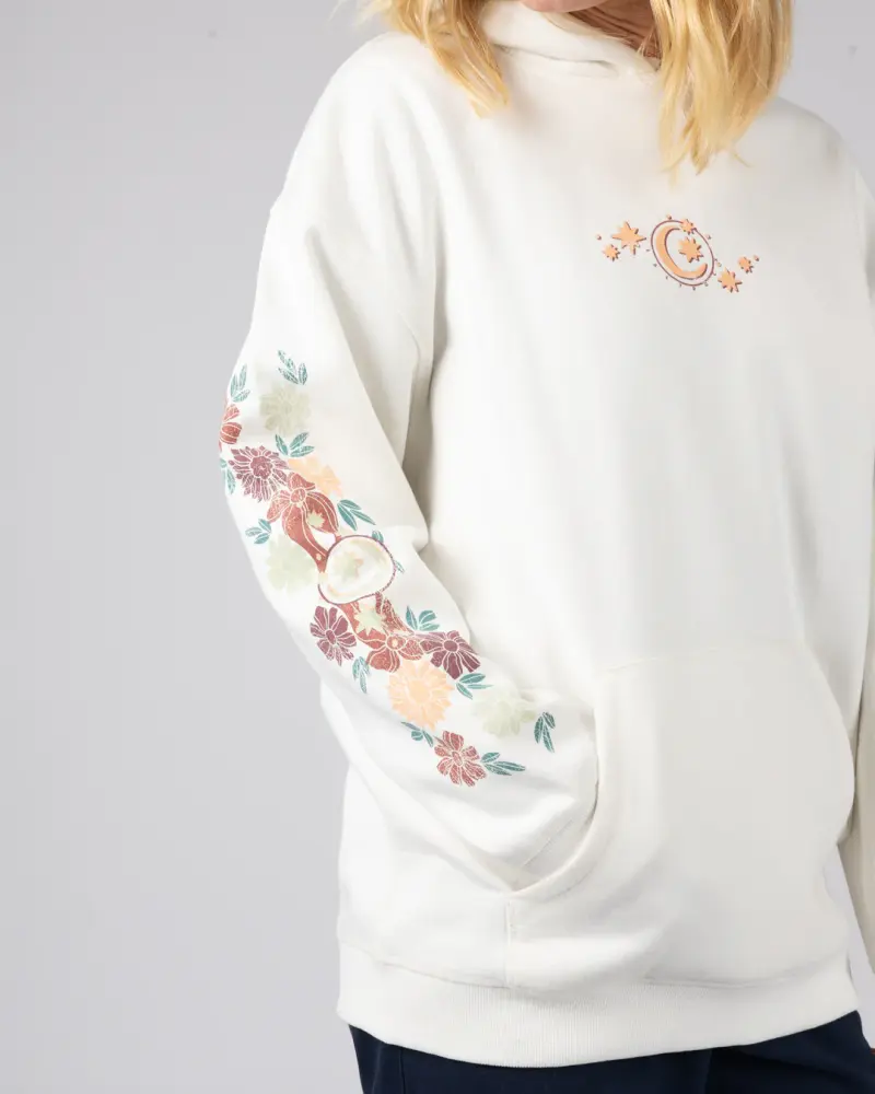 Saltrock Better Days - Womens Oversized Pop Hoodie - Cream - FREE P&P Royal Mail Tracked