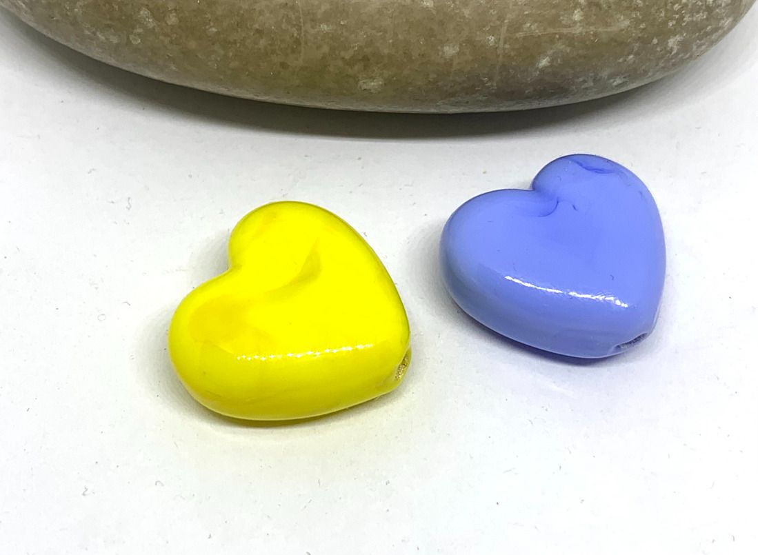 Yellow blue hearts
