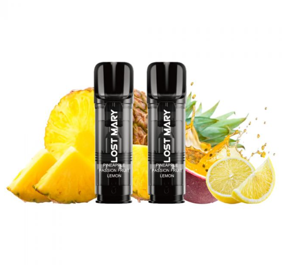 Lost Mary Pineapple Passion Fruit Lemon Vape Juice - Black Panther Vapes