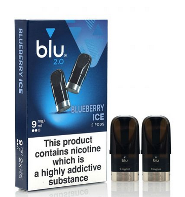 BLU 2.0 Refill Pod - Blueberry Ice Flavour x2