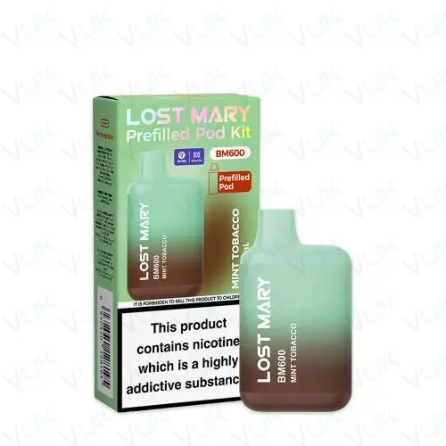 Mint Tobacco Lost Mary BM600 Prefilled Pod Kit