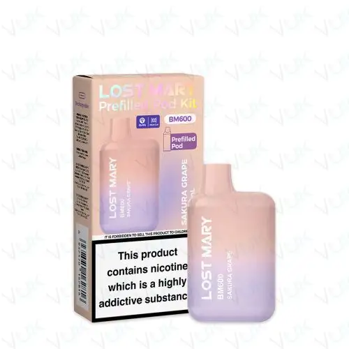 Sakura Grape Lost Mary BM600 Prefilled Pod Kit