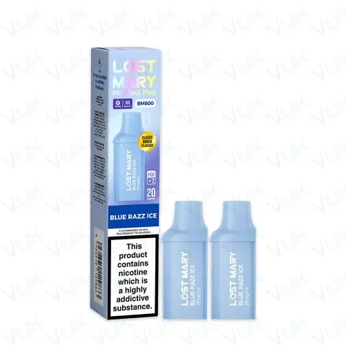 Blue Razz Ice Lost Mary BM600 Prefilled Pods