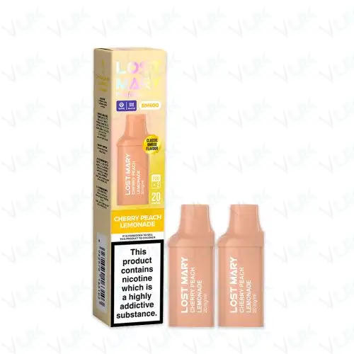 Cherry Peach Lemonade Lost Mary BM600 Prefilled Pods