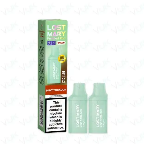 Mint Tobacco Lost Mary BM600 Prefilled Pods