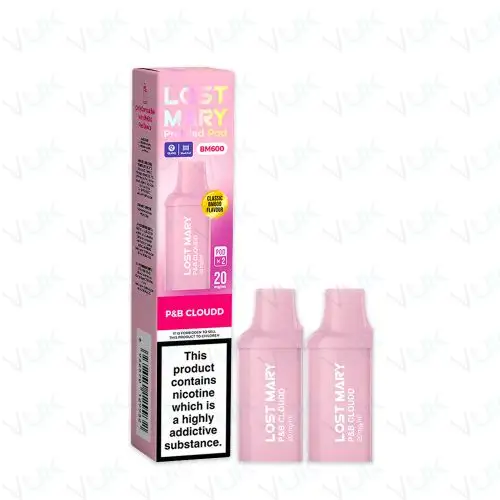 P B Cloudd Cotton Candy Lost Mary BM600 Prefilled Pods