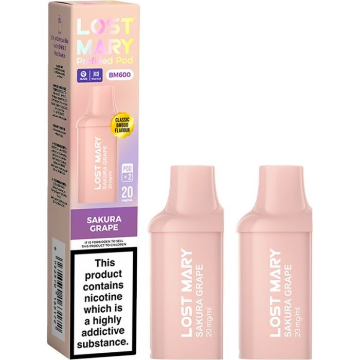 Sakura Grape Lost Mary BM600 Prefilled Pods