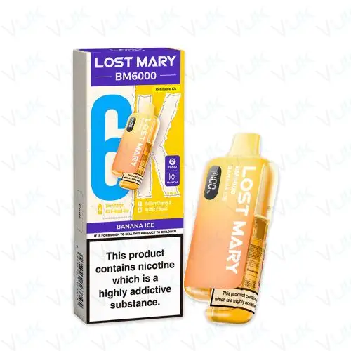 Banana Ice Lost Mary BM6000 Pre-filled Kit - 20mg - FREE UK delivery - &pound;8.99