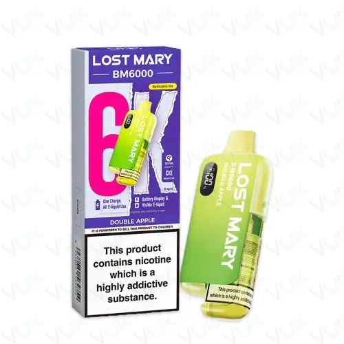 Double Apple Lost Mary BM6000 Pre-filled Kit - 20mg - FREE UK delivery - &pound;8.99