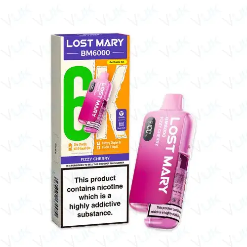 Fizzy Cherry Lost Mary BM6000 Pre-filled Kit - 20mg - FREE UK delivery - &pound;8.99