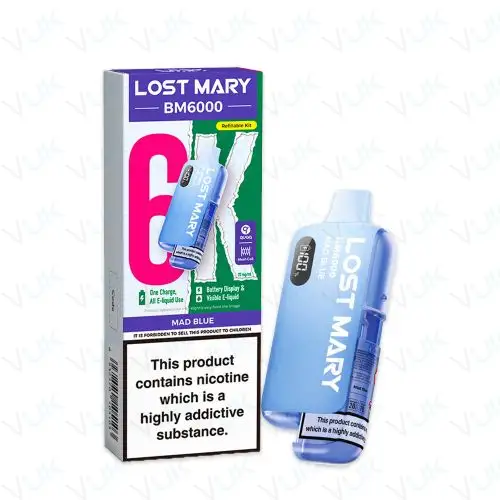 Mad Blue Lost Mary BM6000 Pre-filled Kit - 20mg - FREE UK delivery - &pound;8.99