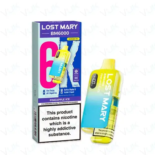 Pineapple Ice Lost Mary BM6000 Pre-filled Kit - 20mg - FREE UK delivery - &pound;8.99