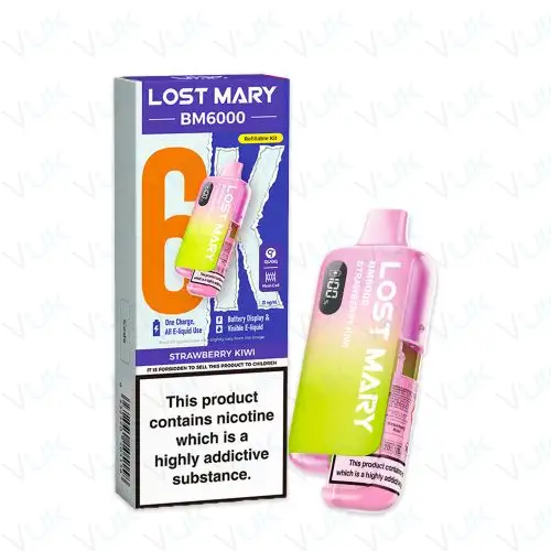 Strawberry Kiwi Lost Mary BM6000 Pre-filled Kit - 20mg - FREE UK delivery - &pound;8.99