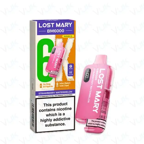 Strawberry Watermelon Lost Mary BM6000 Pre-filled Kit - 20mg - FREE UK delivery - &pound;8.99