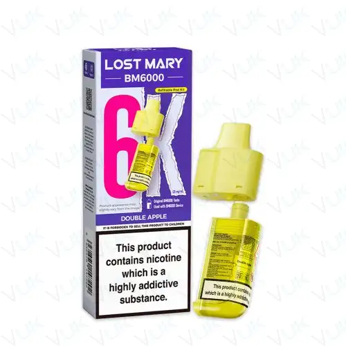 Double Apple Lost Mary BM6000 Prefilled Pod + Refill Container - &pound;6.99 - FREE UK delivery