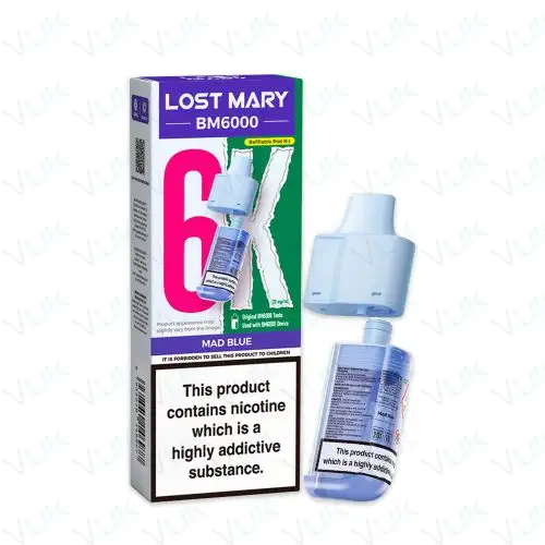 Mad Blue Lost Mary BM6000 Prefilled Pod + Refill Container - &pound;6.99 - FREE UK delivery