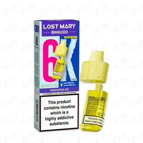 Pineapple Ice Lost Mary BM6000 Prefilled Pod + Refill Container - &pound;6.99 - FREE UK delivery