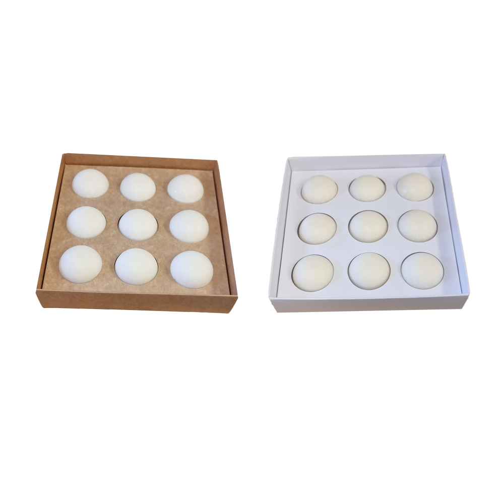 Wax Melt Box Large 9pk with Platform, Insert and Clear Lid