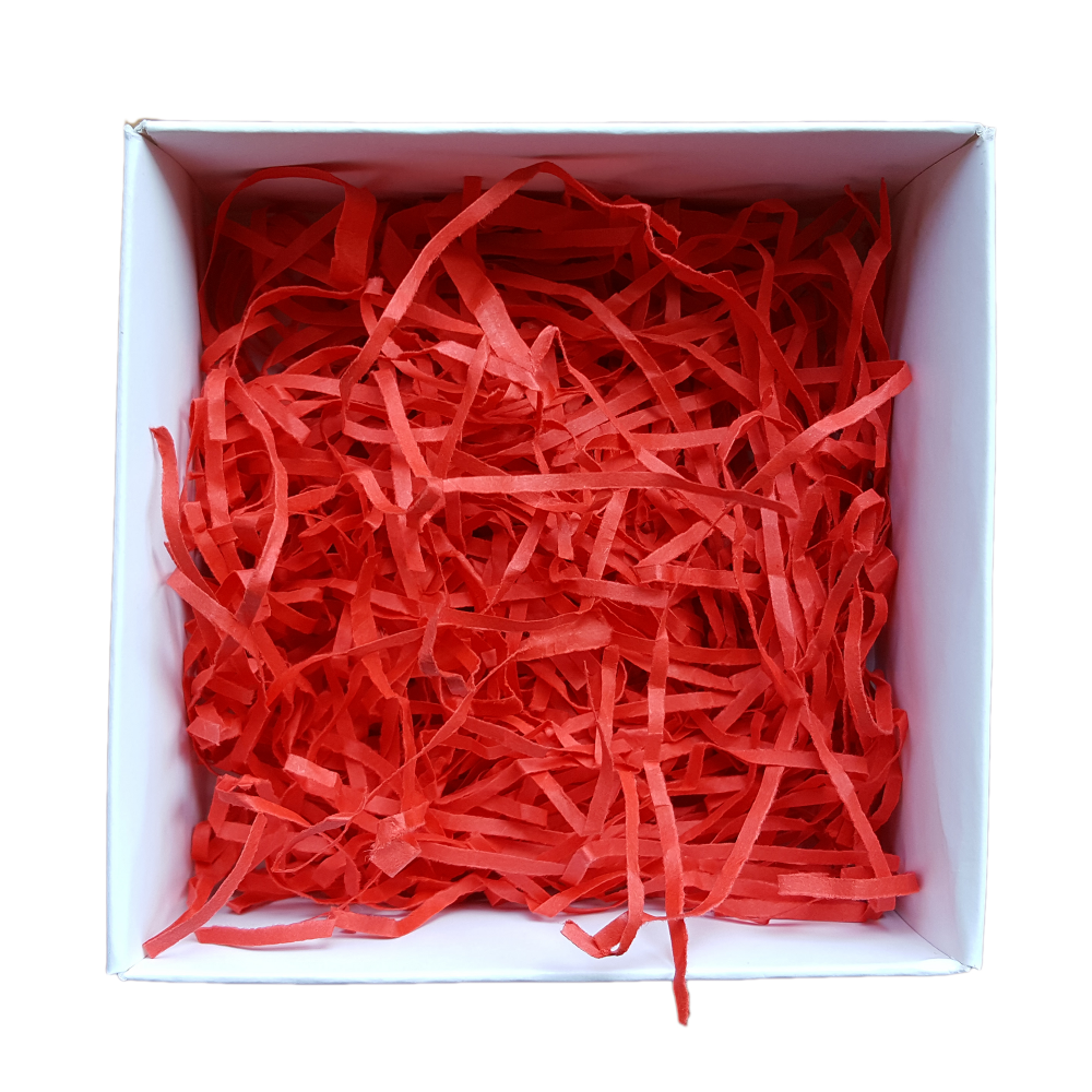 Red Shredded Paper