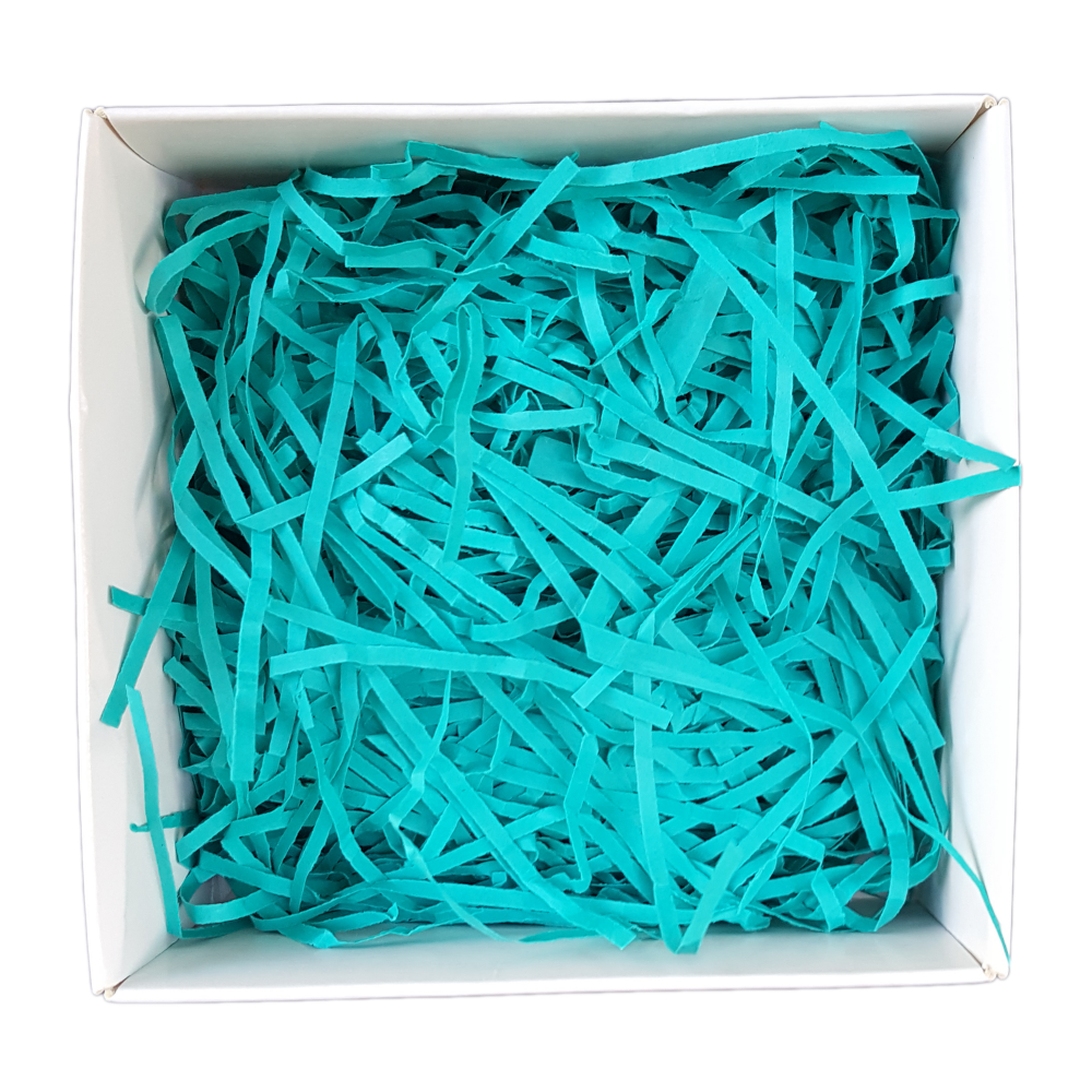 Turquoise Shredded Paper