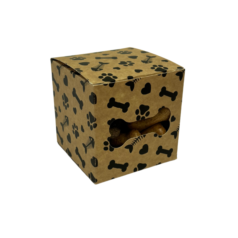 Dog Print Cube Box - 0 x 0 x 0mm