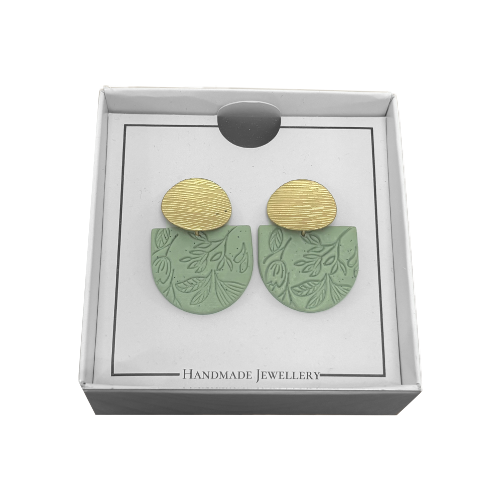 Earring Box with Insert & Clear Lid - 90 x 90 x 40mm