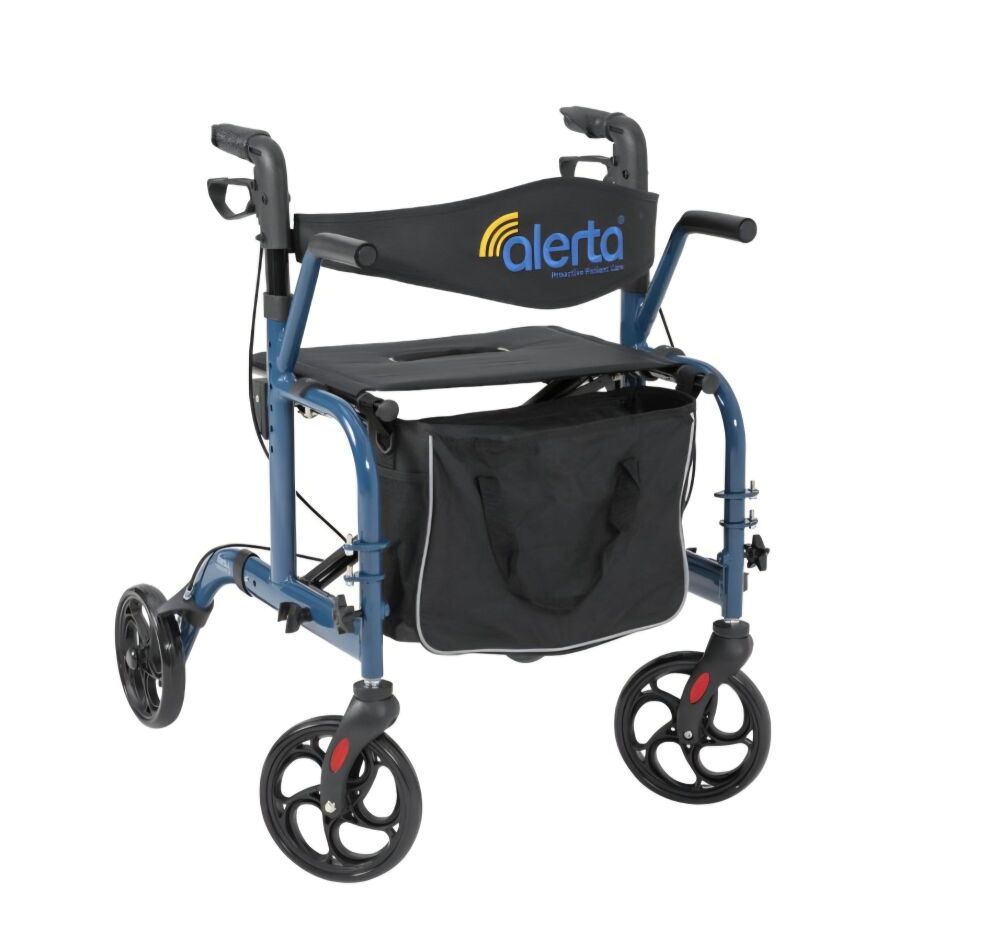 Alerta Aluminium Lightweight 2-in-1 Wheelchair Rollator